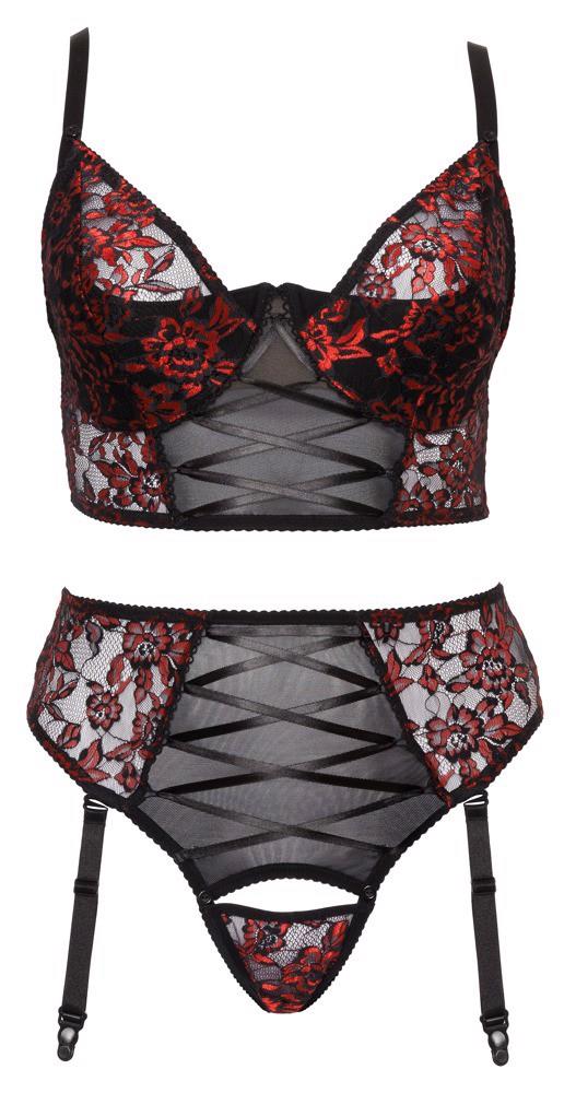 Completino – in pizzo, nero | Cottelli CURVES