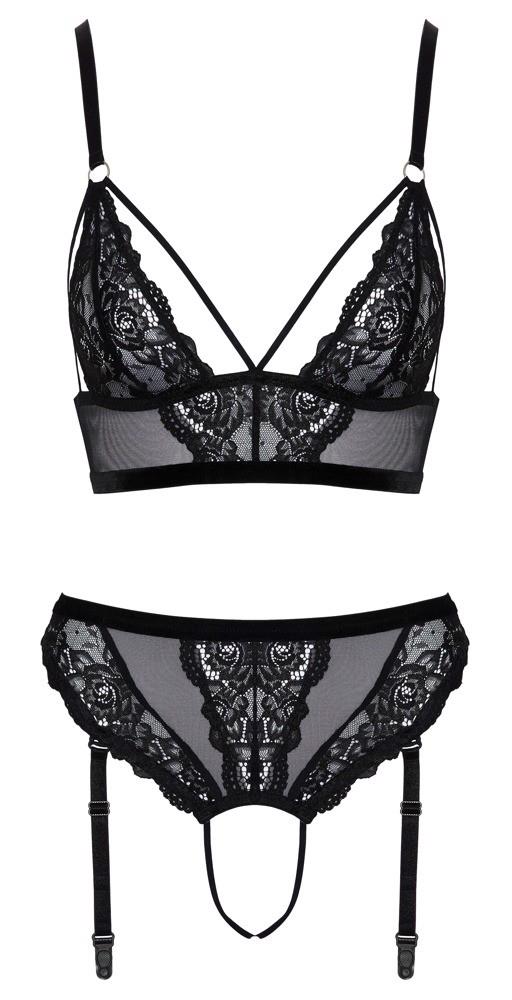 Conjunto de lencería – abierto, negro 22145201041 | Cottelli LINGERIE