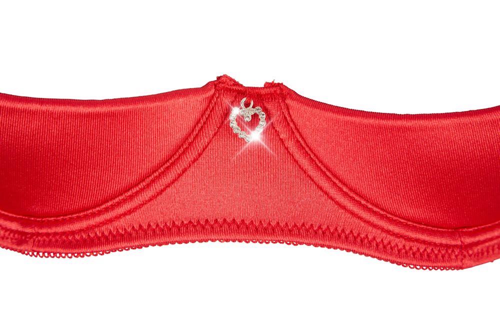 Ensemble soutien-gorge intégré rouge 80B/M