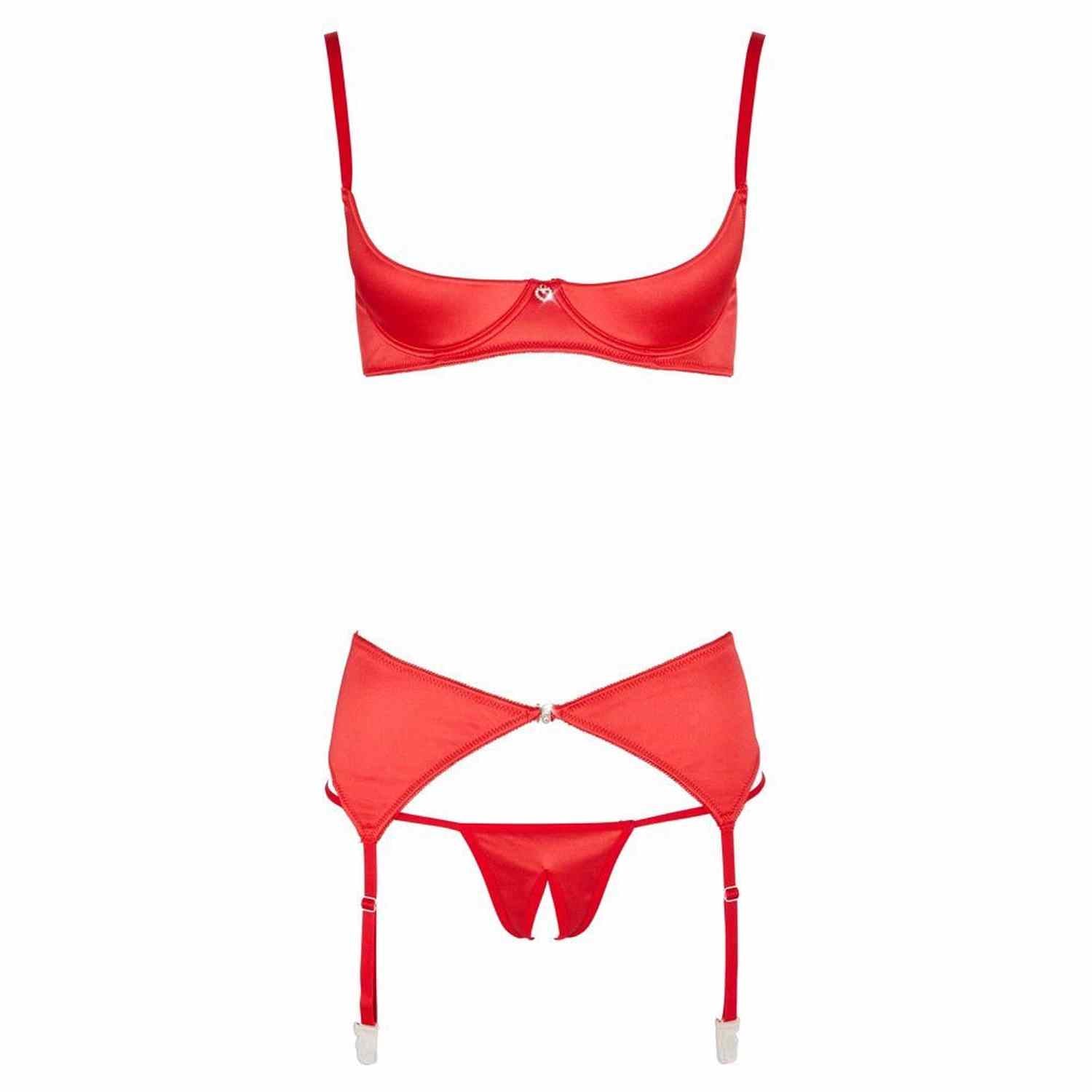 Ensemble soutien-gorge intégré rouge 80C/M