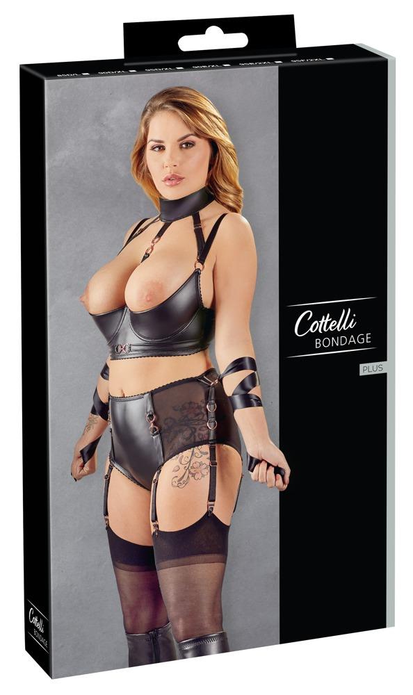 Ensemble bondage avec soutien-gorge intégré 85D/L