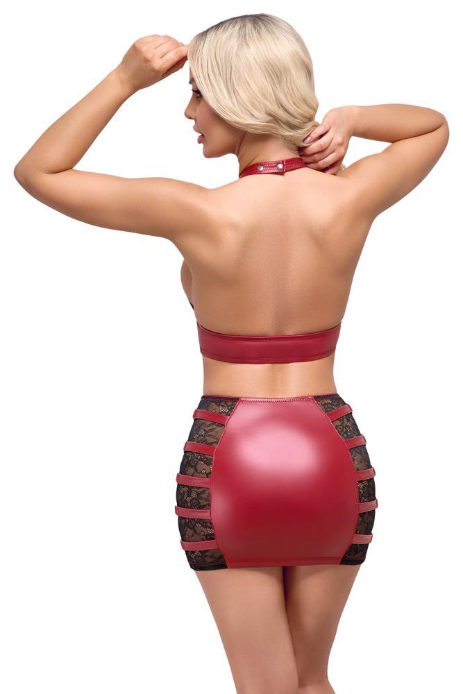 Top et jupe rouges L