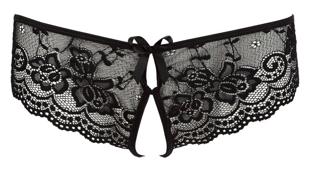 Culotte en dentelle entrejambe ouvert XL