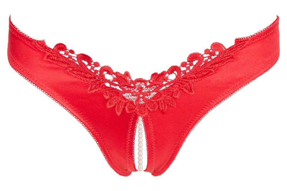 Slip – in raso, ricamato, rosso | Cottelli LINGERIE