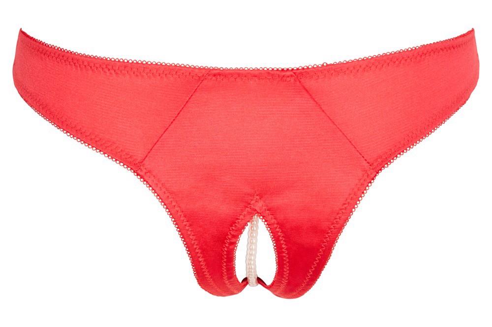 Slip – in raso, ricamato, rosso | Cottelli LINGERIE