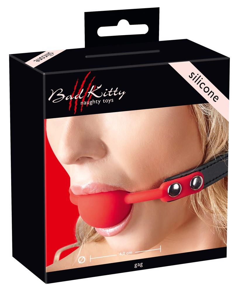 Bavaglio in silicone rosso