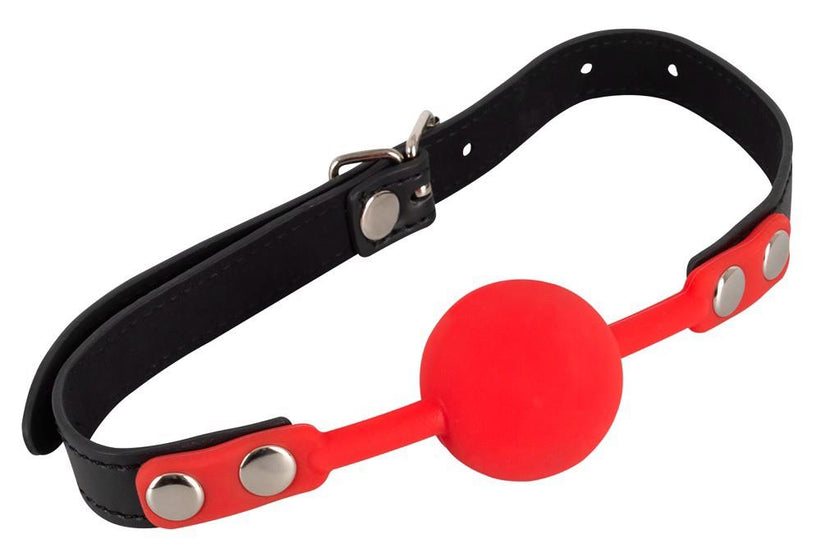 Bavaglio in silicone rosso