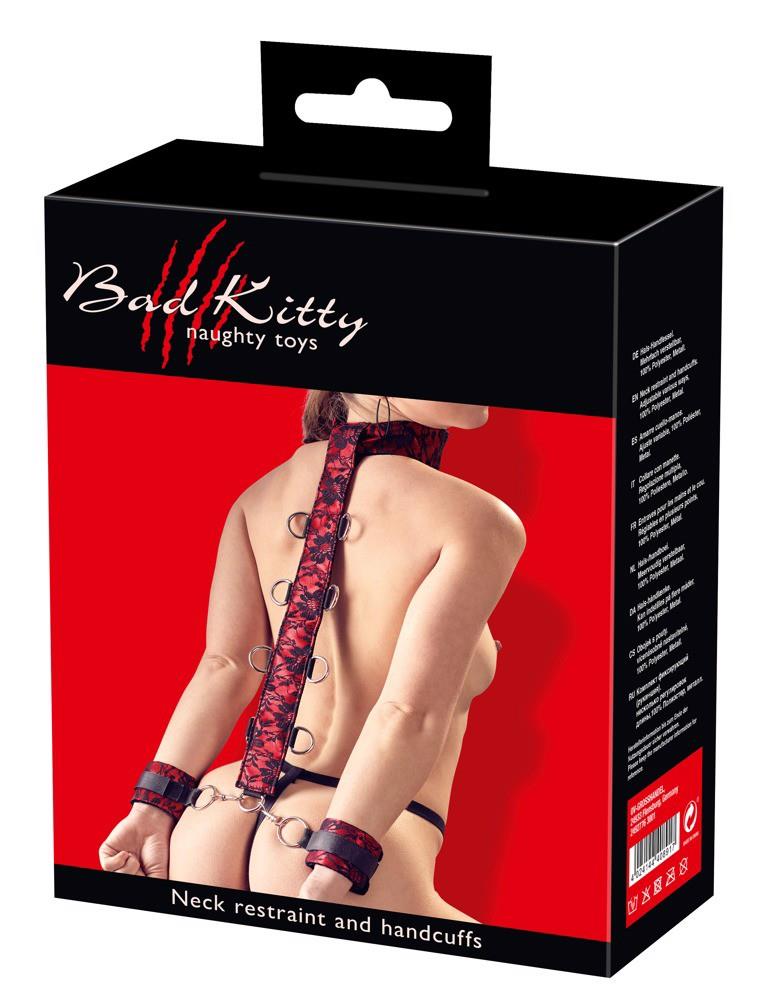 Bondage restraint Collar – red | Bad Kitty