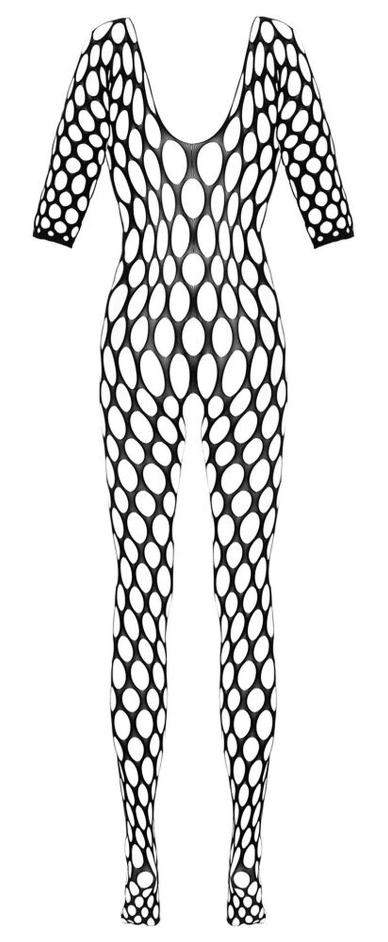 Catsuit – ouvert, Langarm, schwarz | Fantasy by Cottelli