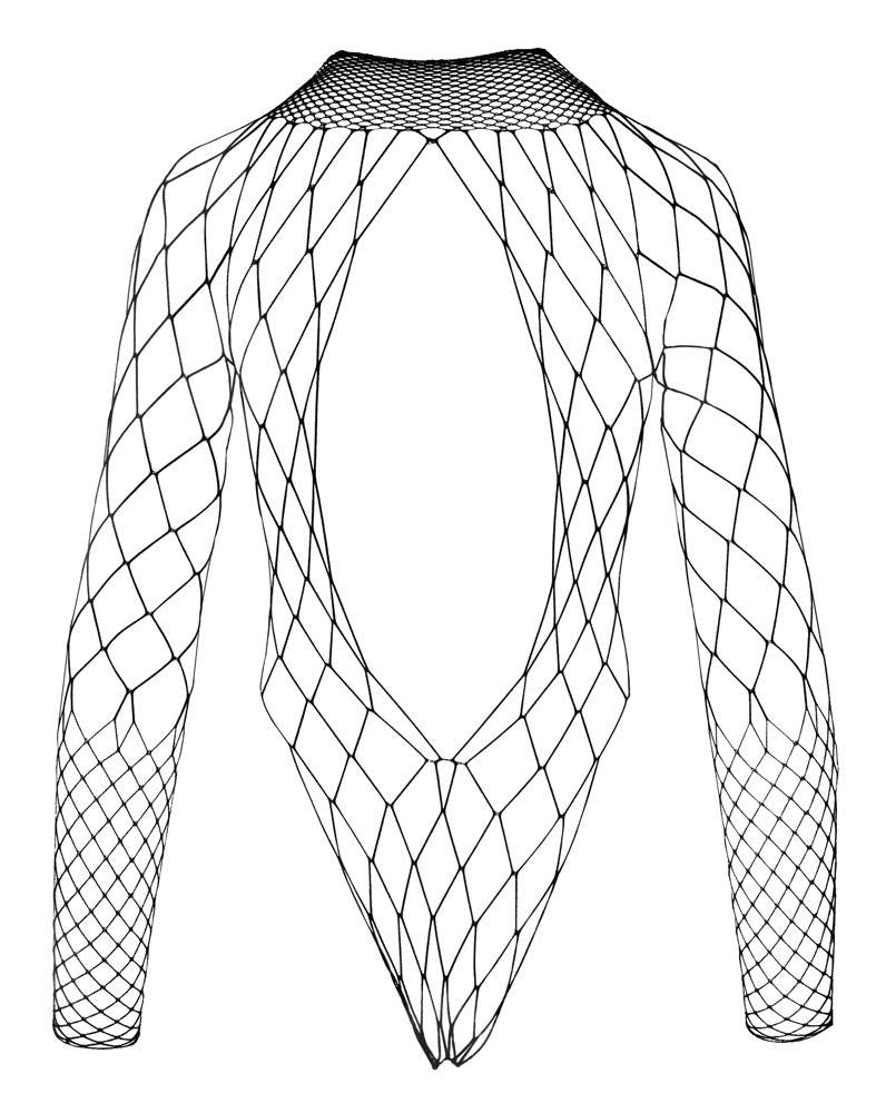 Body – hálós, nyitott, fekete | NO:XQSE