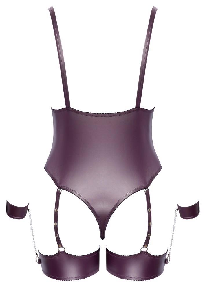 Body – com ligas, roxo | Cottelli BONDAGE