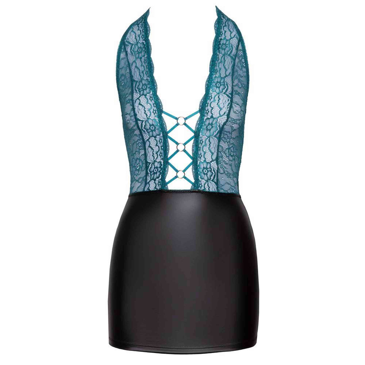 Vestido – de encaje, halter, verde | Cottelli LINGERIE