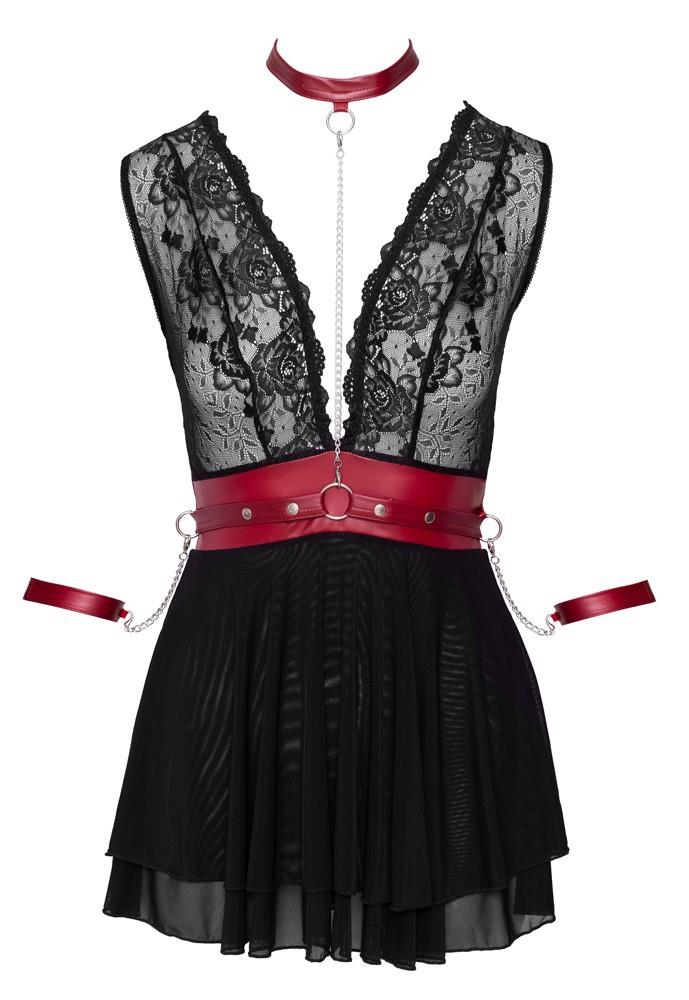 Babydoll – lace, mini, black | Cottelli BONDAGE