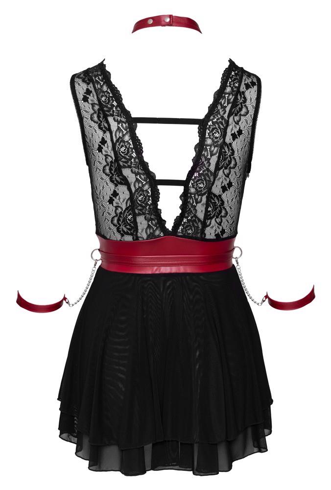 Babydoll – lace, mini, black | Cottelli BONDAGE