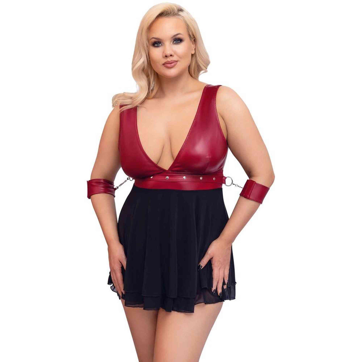 Babydoll – mini, nero | Cottelli BONDAGE