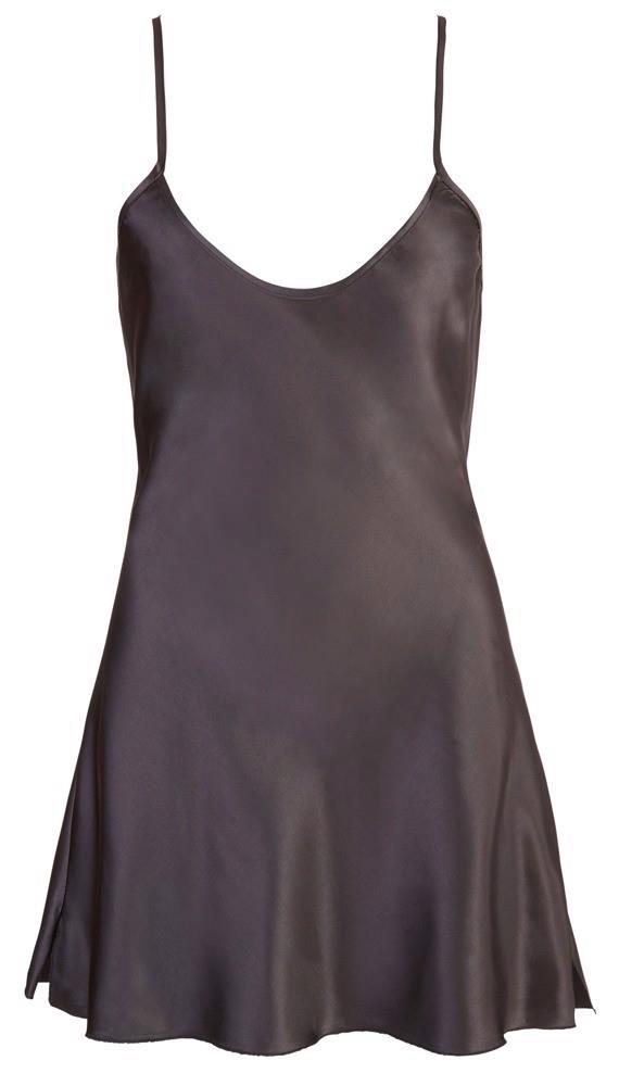 Babydoll – szatén, mini, fekete | Cottelli LINGERIE