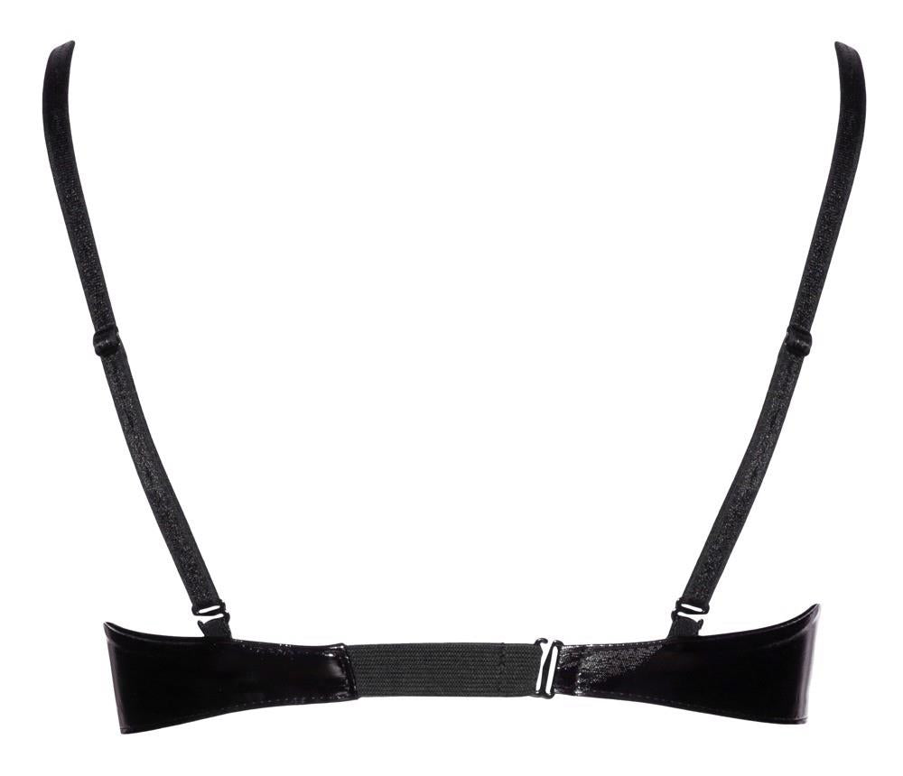 Soutien-gorge en vinyle noir 85D