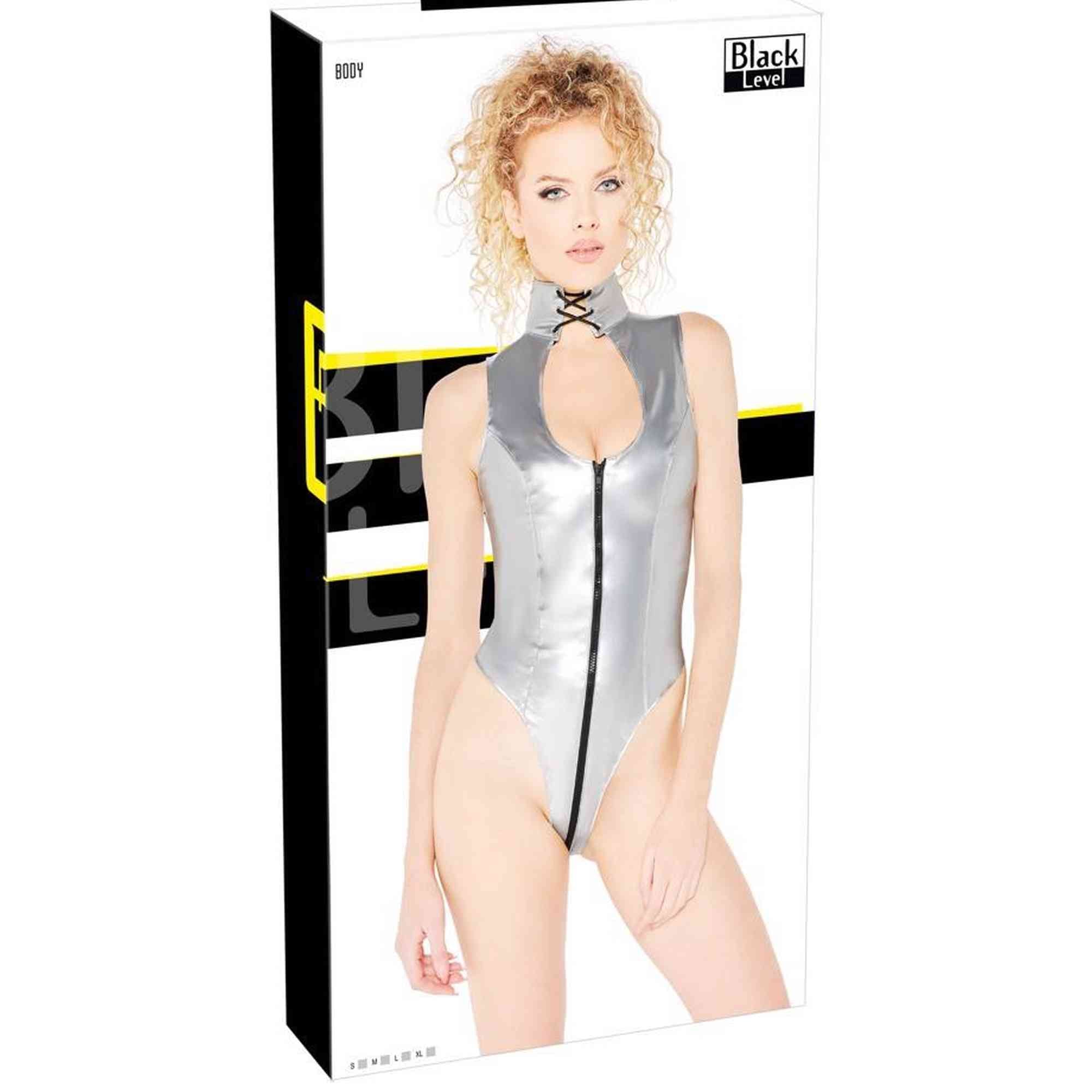 Body en vinyle argenté T.S