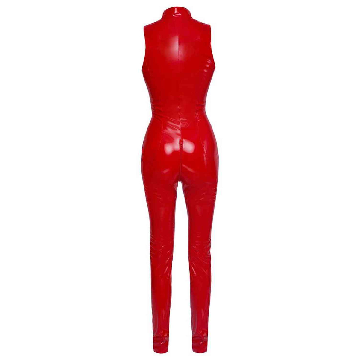 Combinaison Jumpsuit – wetlook, rouge | Black Level
