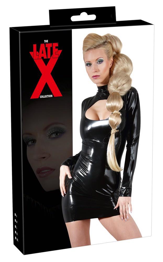 Robe en latex à trou XL