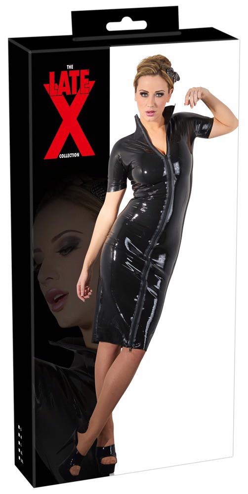 Robe en latex à fermeture éclair 2XL