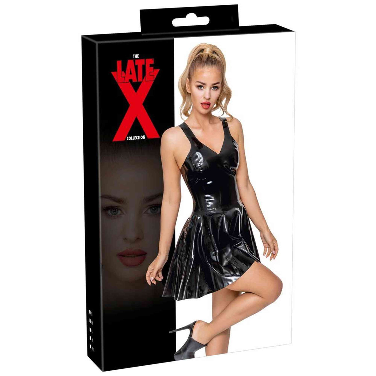 Kleid – aus Latex, Mini, schwarz 29012931031 | Late X