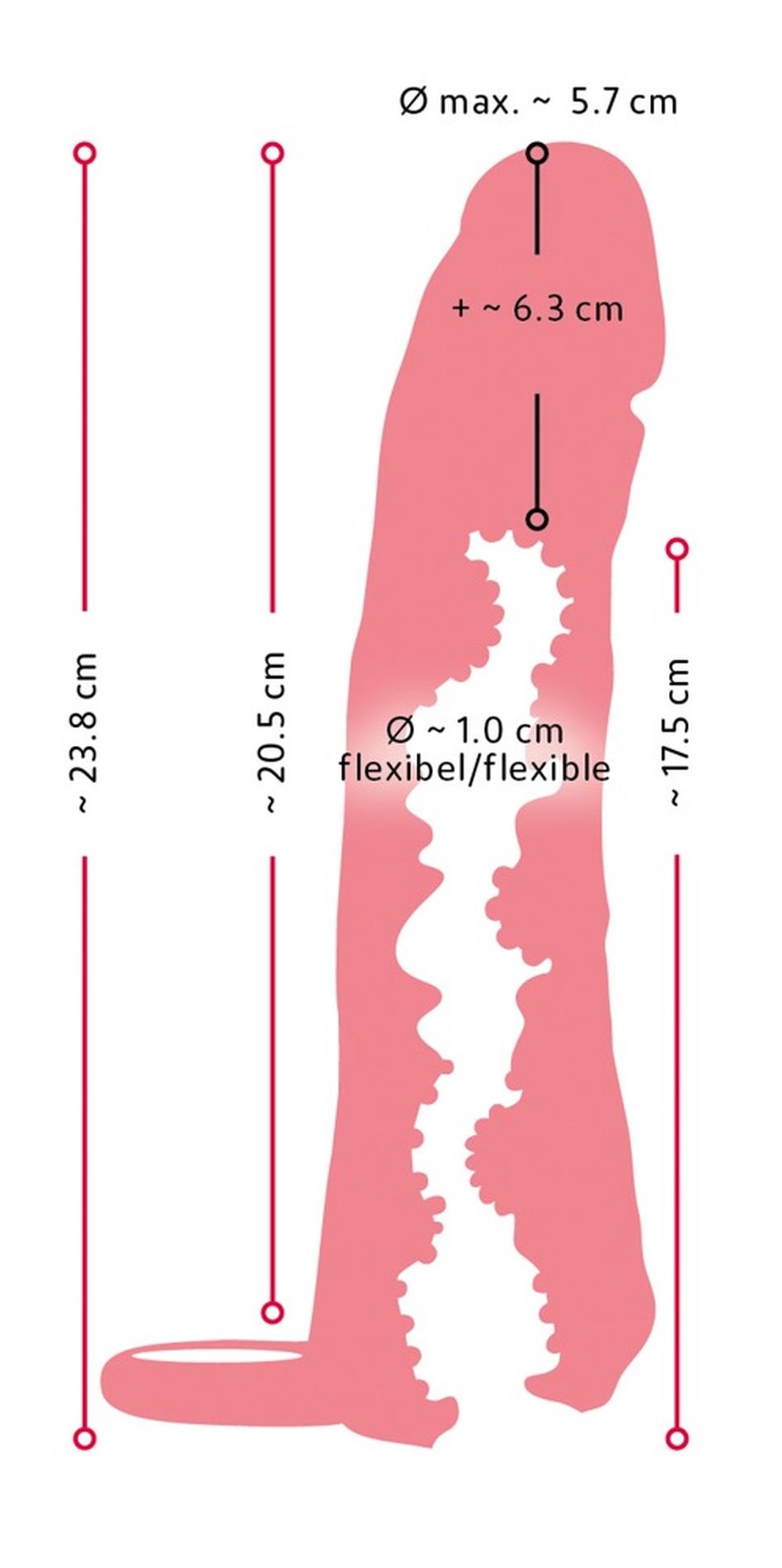 Maszturbátor 2in1 23.8 cm – testszínű | Nature Skin