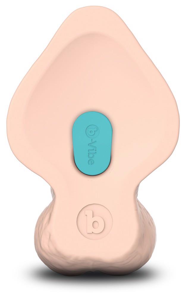 Dildo realistico slipskin curvy 22.3 cm – con ventosa, taglie forti, nude | b-Vibe