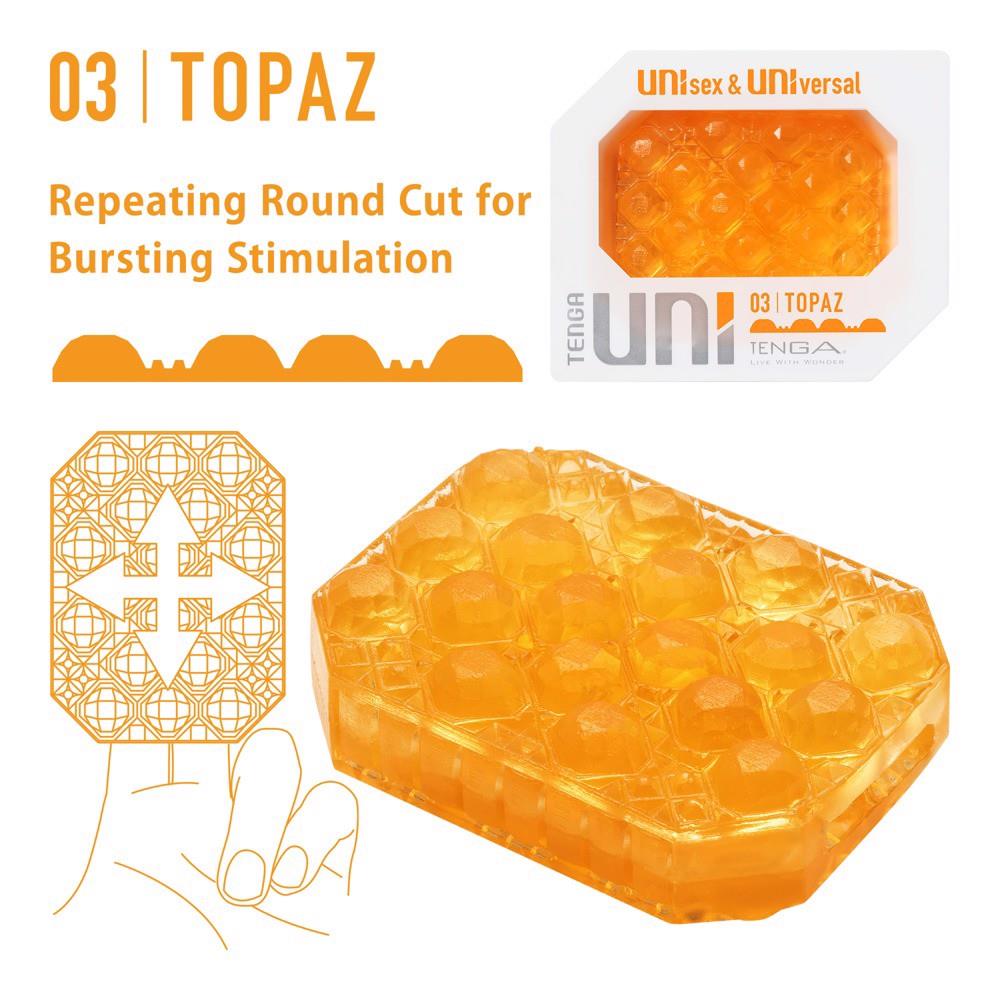 Masturbateur UNI Topaz – transparent | TENGA
