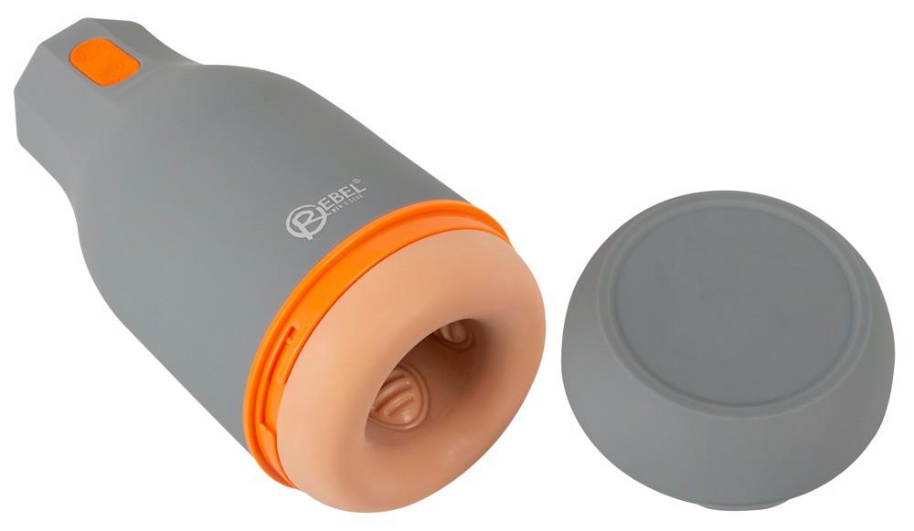 Masturbatore Glans 2 funzioni – ricaricabile, grigio | Rebel