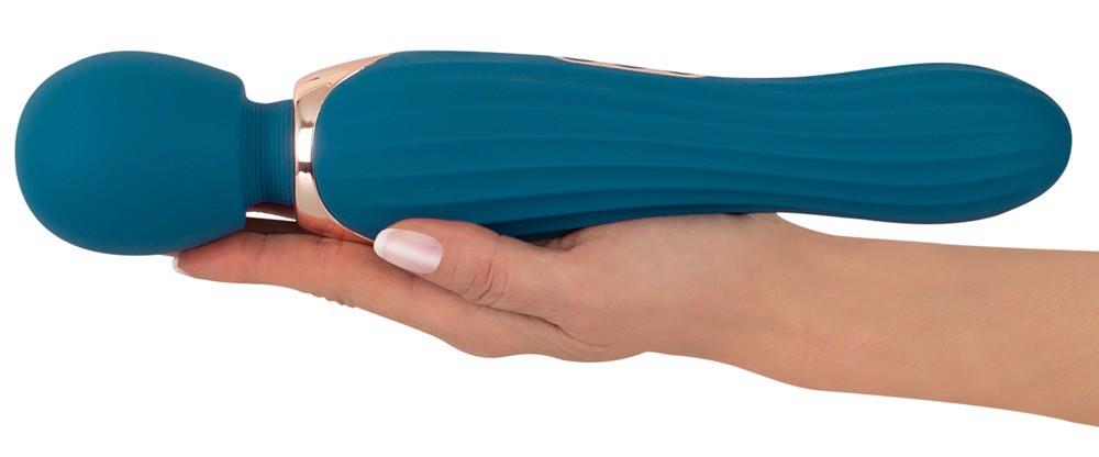 Wand-Massagegerät Grande 5 Funktionen – wiederaufladbar, blau