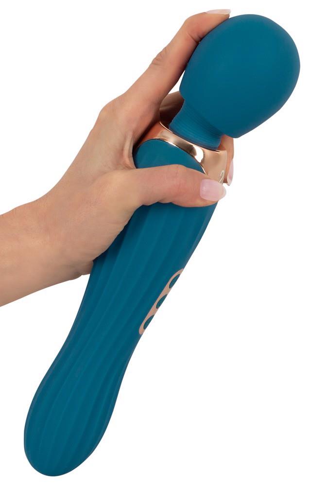 Wand-Massagegerät Grande 5 Funktionen – wiederaufladbar, blau