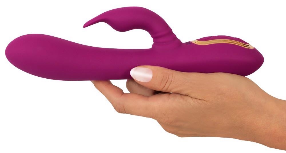 Vibrador rabbit 3 funciones – recargable, morado | JAVIDA