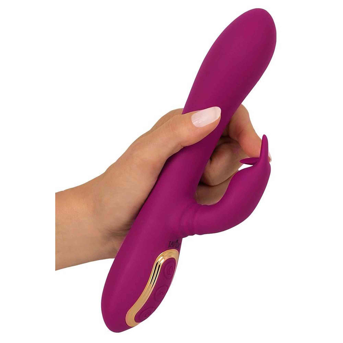 Vibrador rabbit 3 funciones – recargable, morado | JAVIDA