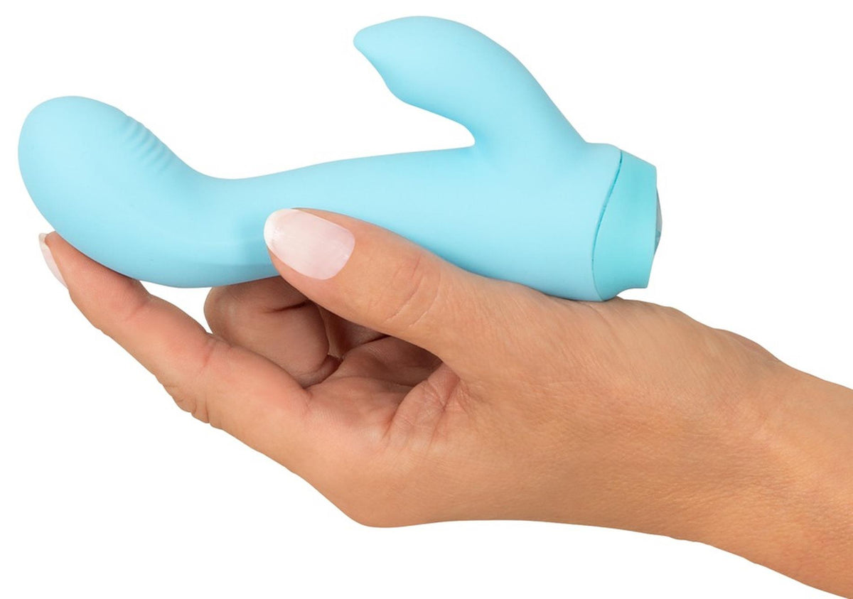 Mini-Vibrator 13.7 cm – wiederaufladbar, hellblau | Cuties