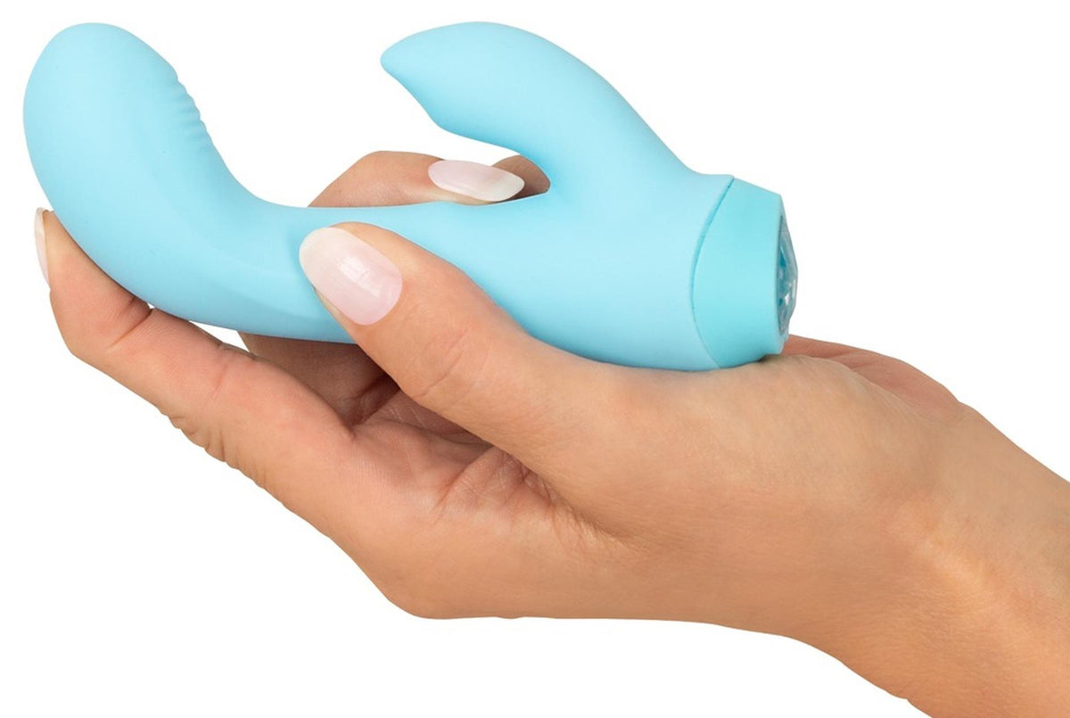 Mini-Vibrator 13.7 cm – wiederaufladbar, hellblau | Cuties