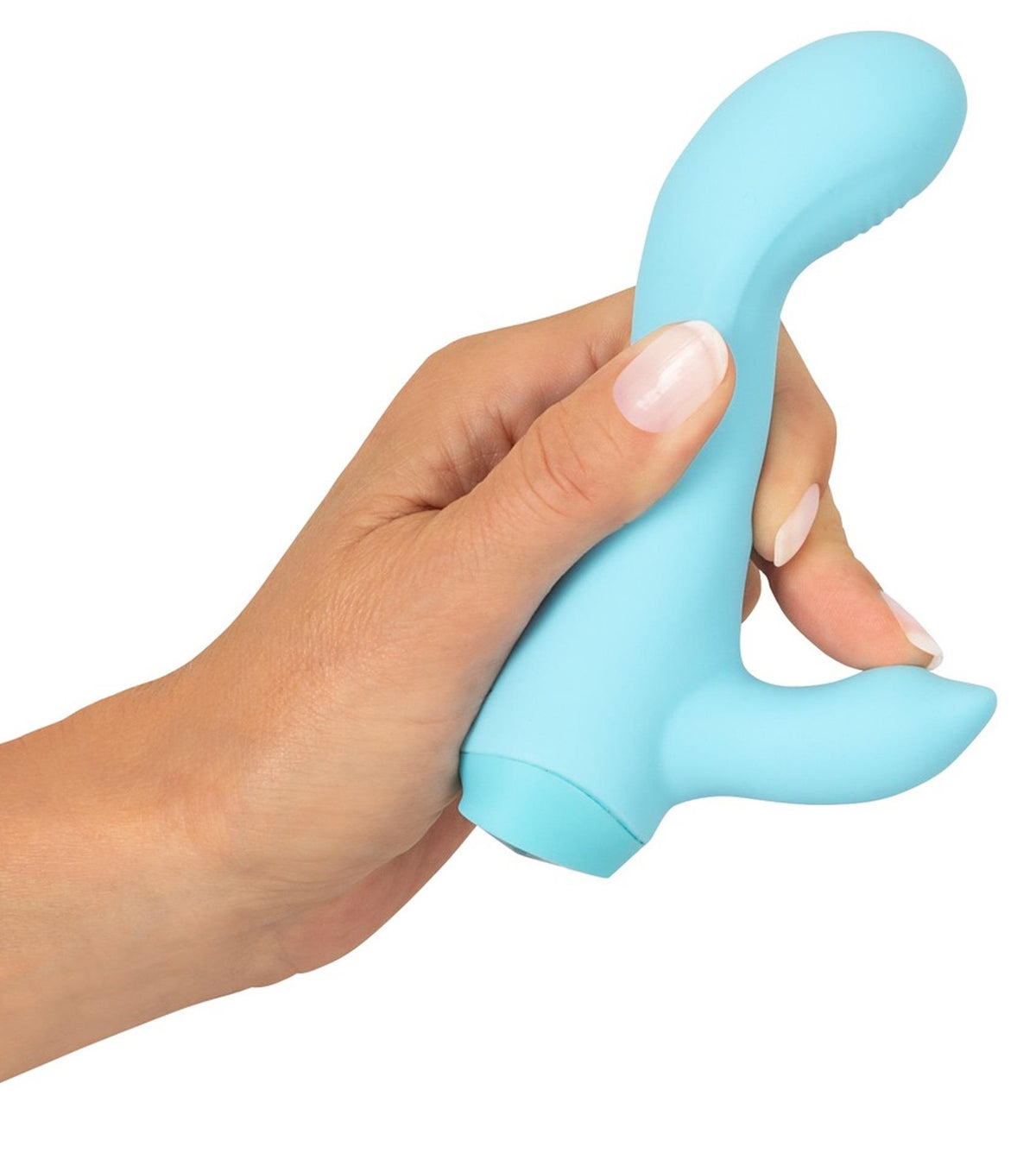 Mini-Vibrator 13.7 cm – wiederaufladbar, hellblau | Cuties