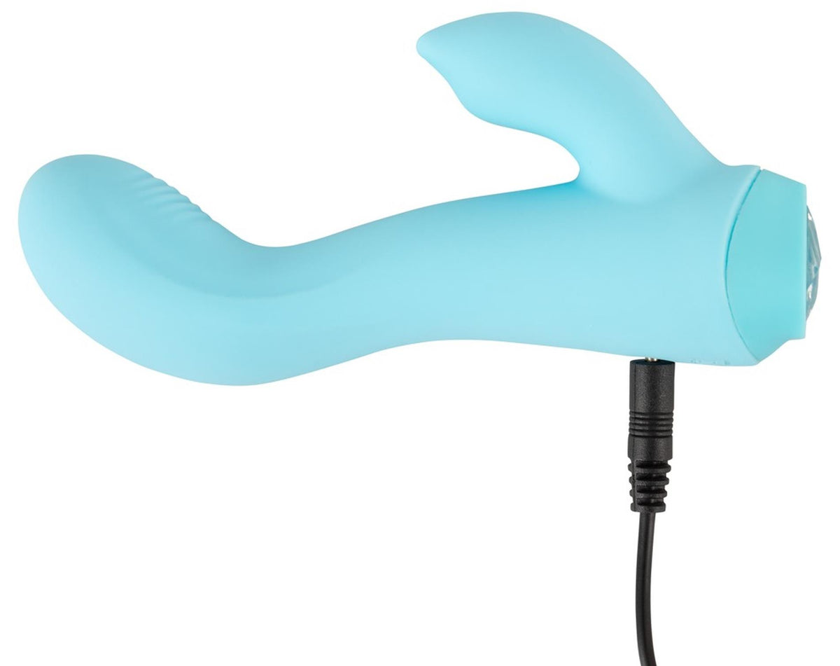 Mini-Vibrator 13.7 cm – wiederaufladbar, hellblau | Cuties