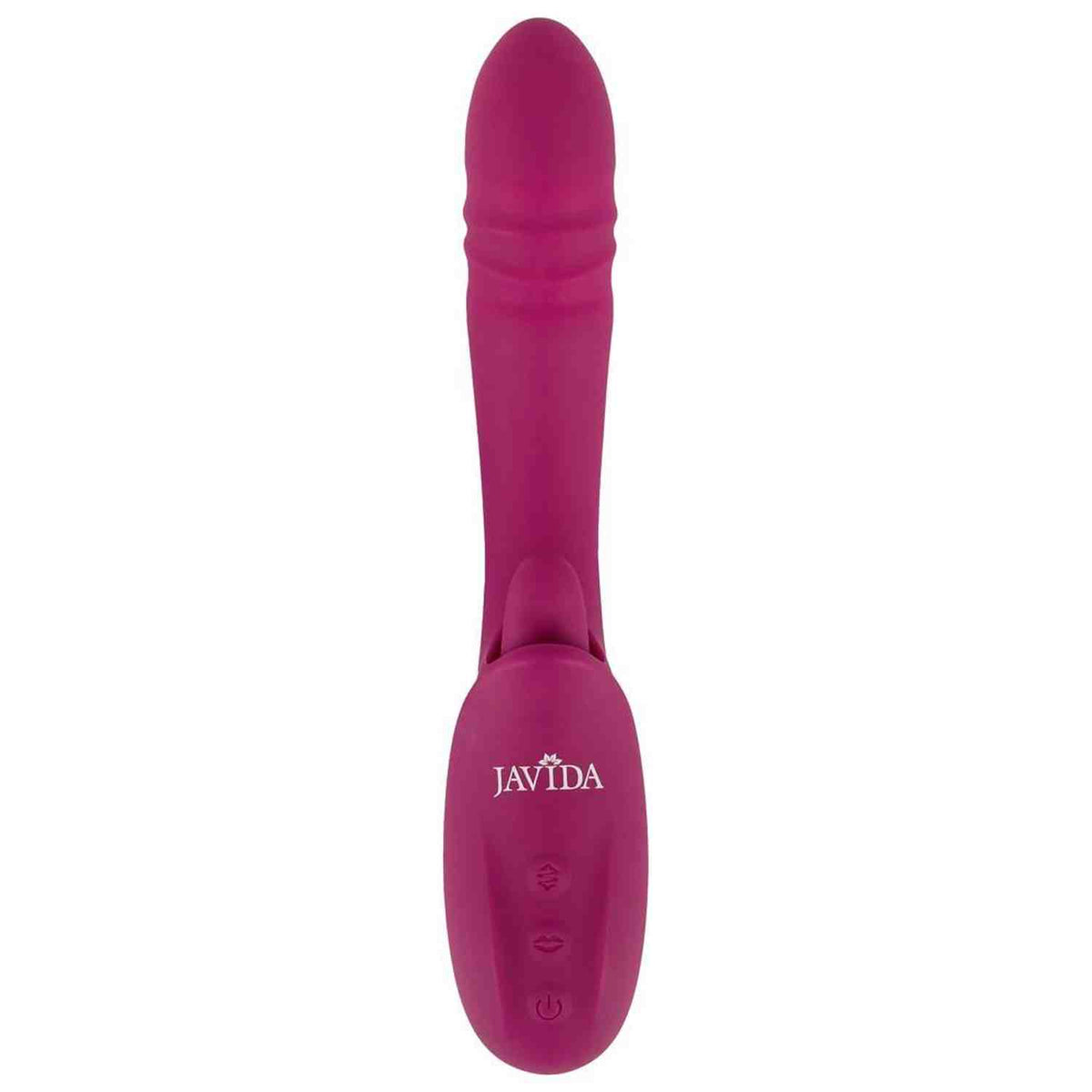 Estimulador de clítoris Licking 10 funciones – recargable, con empuje, morado | JAVIDA