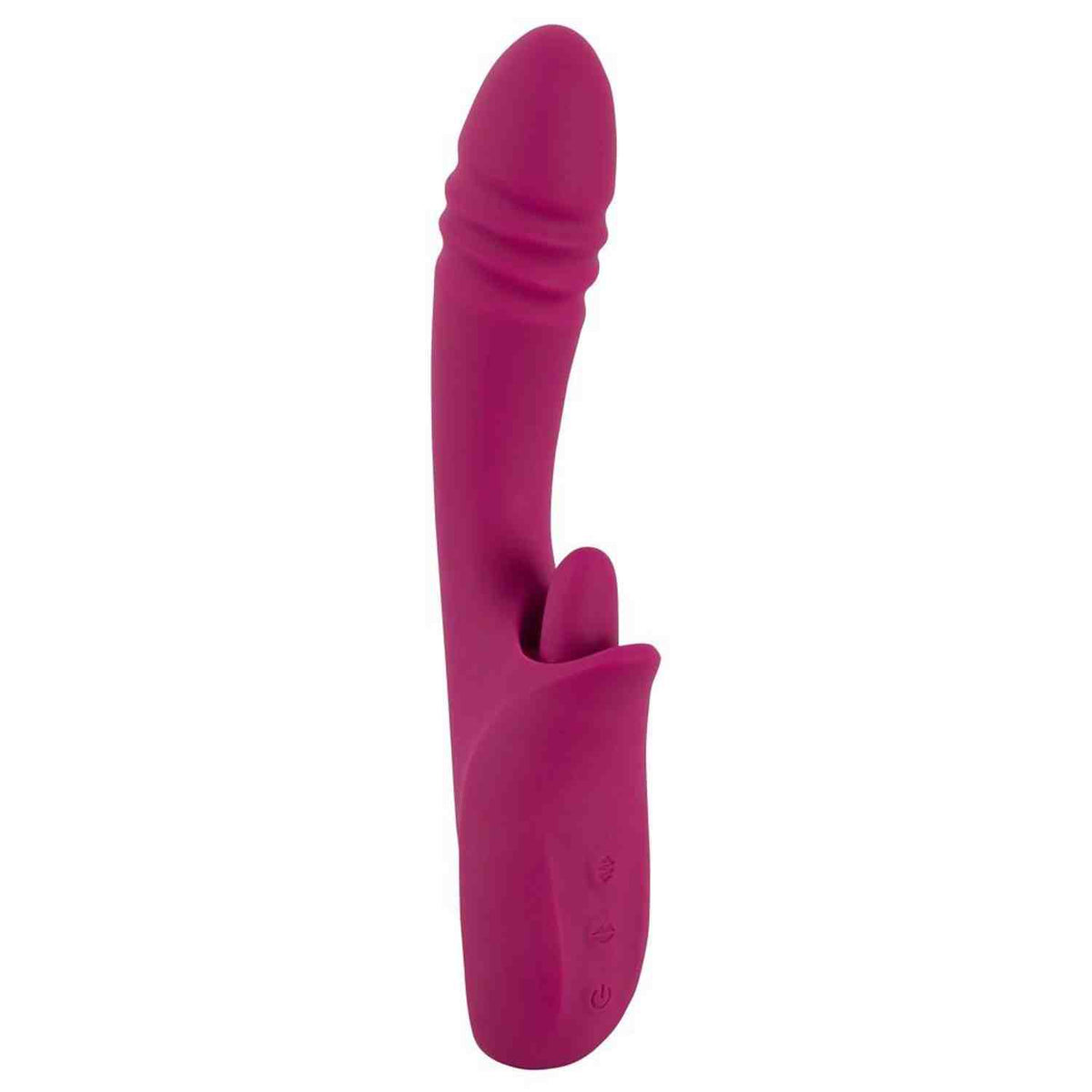Estimulador de clítoris Licking 10 funciones – recargable, con empuje, morado | JAVIDA
