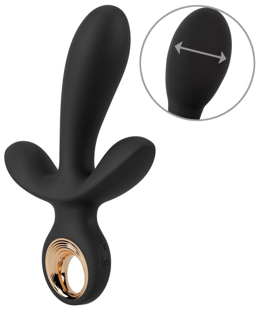 Spezial-Vibrator Triple 10 Funktionen – wiederaufladbar, aufblasbar, schwarz | Eternal