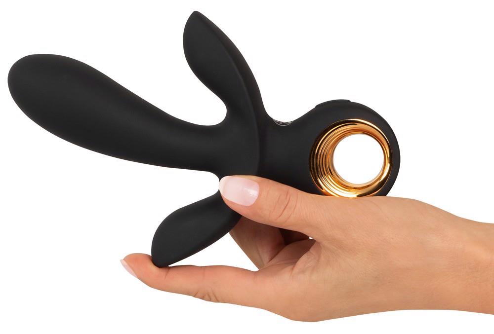 Spezial-Vibrator Triple 10 Funktionen – wiederaufladbar, aufblasbar, schwarz | Eternal