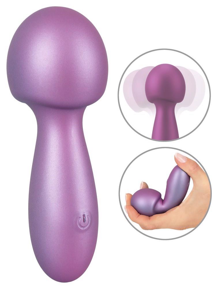 Wand massager 11.6 cm – rechargeable, pink | Sweet Smile