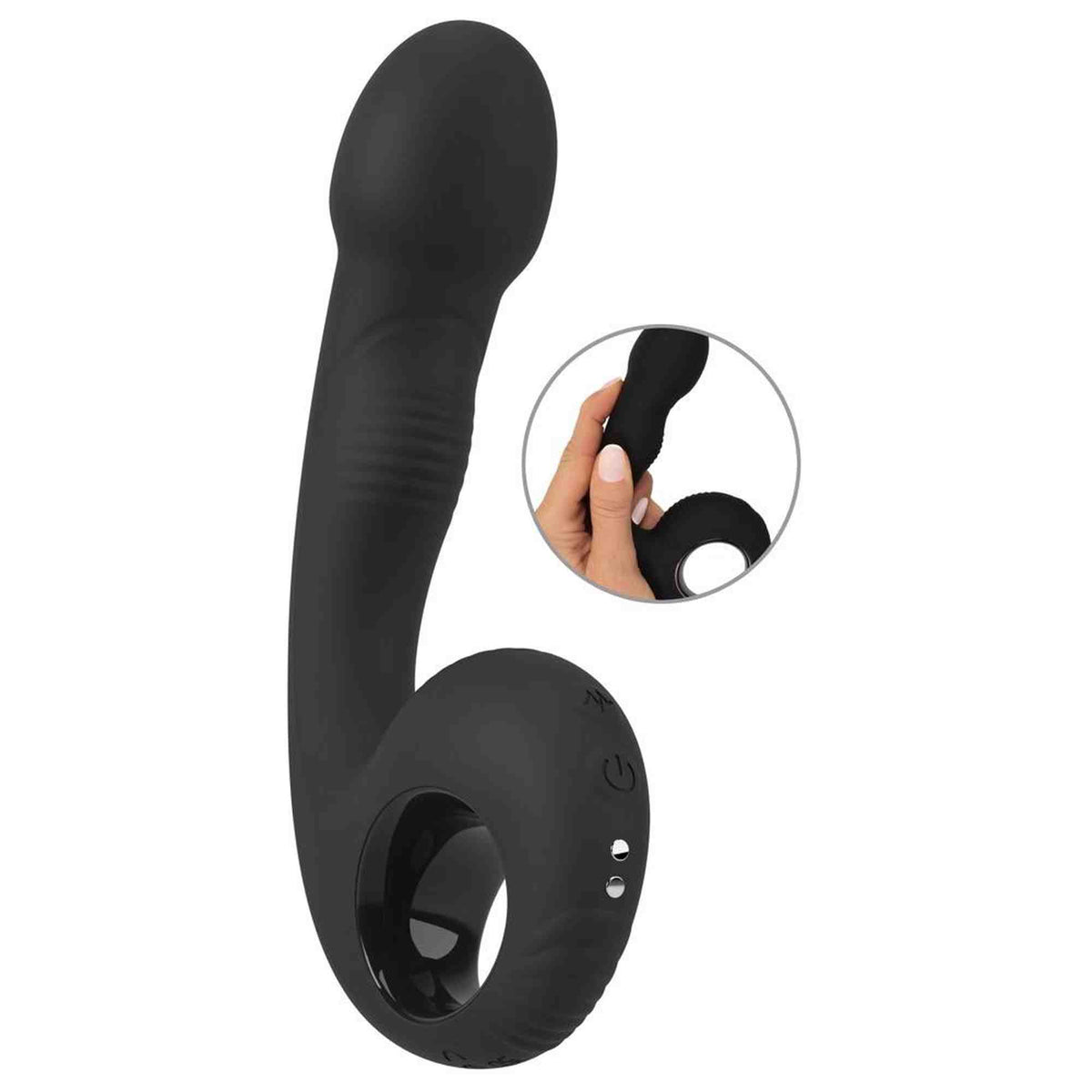 Massaggiatore prostatico 10 funzioni – ricaricabile, vibrante, nero | Black Velvets