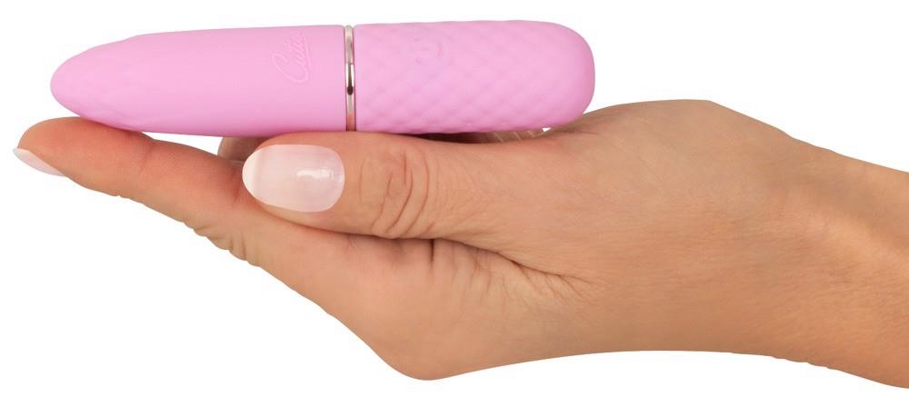 Mini vibromasseur 10.5 cm – rechargeable, rose | Cuties