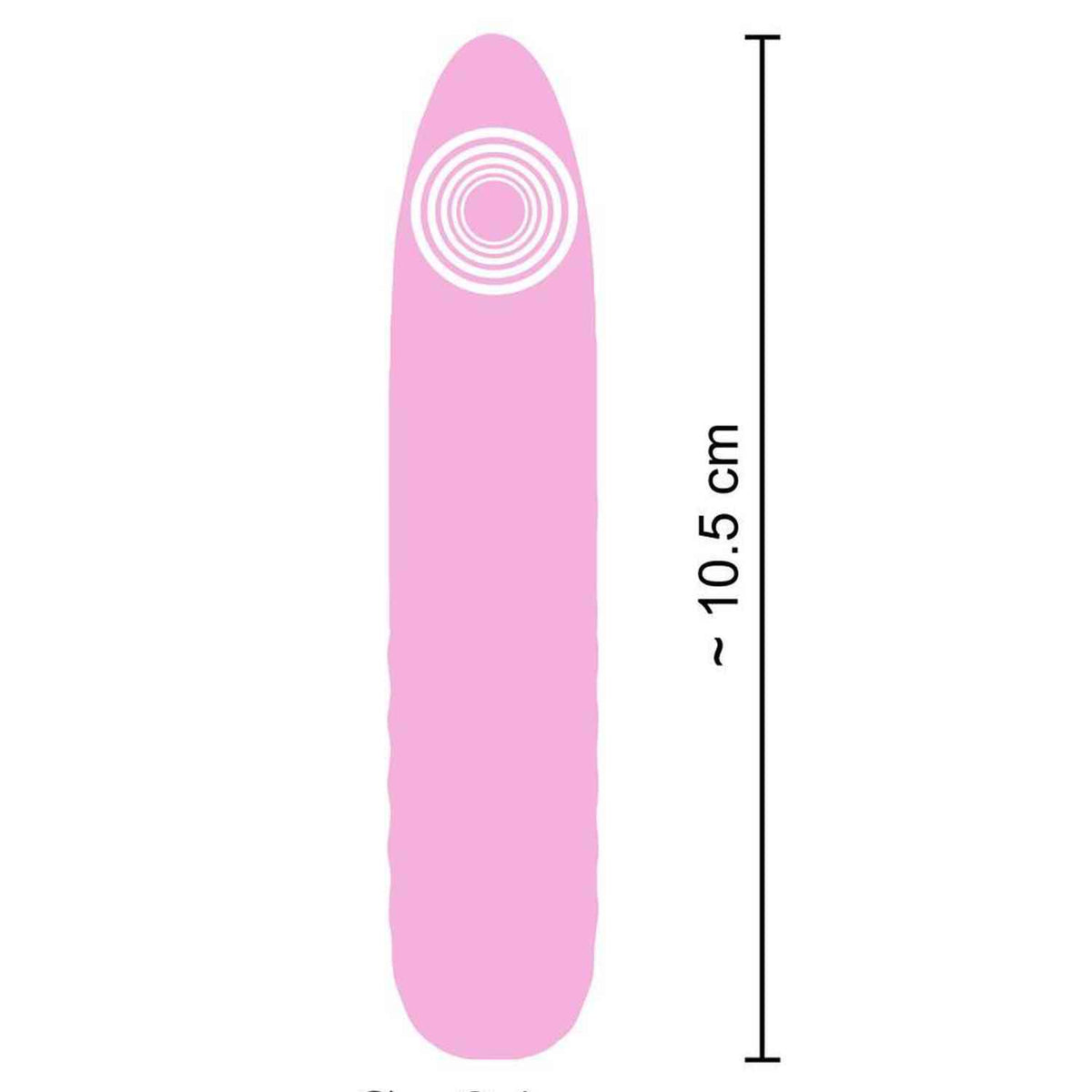 Mini vibromasseur 10.5 cm – rechargeable, rose | Cuties