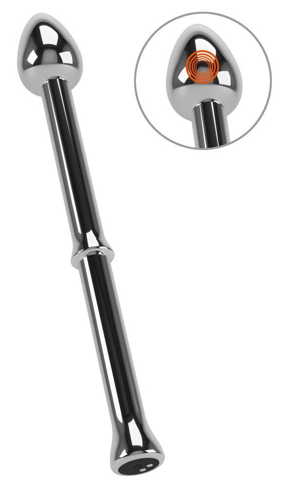 Prostate massager Prostata Milking Stick 10 functions – rechargeable, silver | Rebel