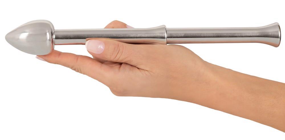 Prostate massager Prostata Milking Stick 10 functions – rechargeable, silver | Rebel