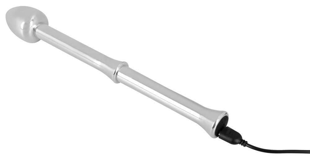 Prostate massager Prostata Milking Stick 10 functions – rechargeable, silver | Rebel