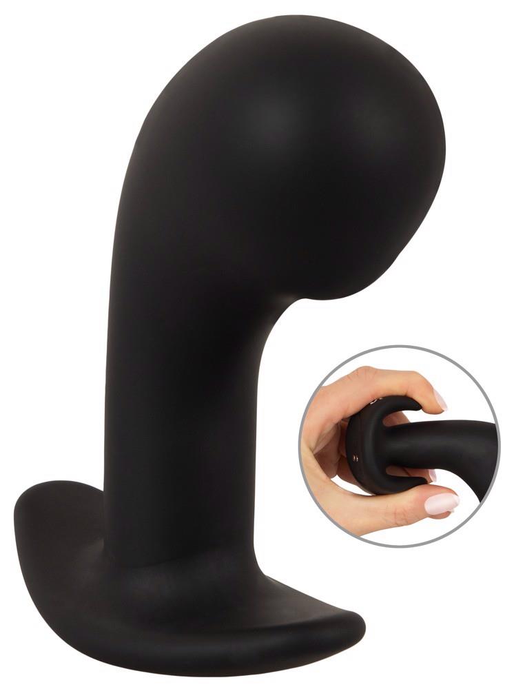 Prosztata masszírozó Head 10.5 cm – újratölthető, fekete | ANOS